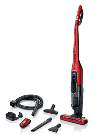 Bosch Athlet ProAnimal Επαναφορτιζόμενη Σκούπα Stick 25.2V Κόκκινη