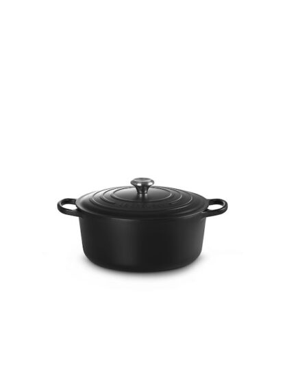 Le Creuset Signature Βαθιά Κατσαρόλα από Μαντέμι 30cm Black
