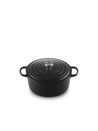 Le Creuset Signature Βαθιά Κατσαρόλα από Μαντέμι 30cm Black