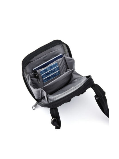Pacsafe Crossbody Ανδρική Τσάντα Στήθους Μαύρη