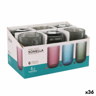 Ποτήρι νερό Santa Clara Sonella Πράσινο 430 ml (36 Μονάδες)