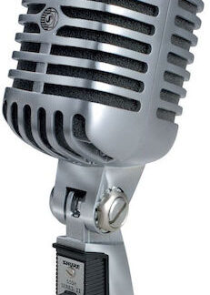 Shure 55SH Series II Δυναμικό Μικρόφωνο με Καλώδιο XLR / USB Χειρός, Shock Mounted για Φωνητικά σε Ασημί Χρώμα
