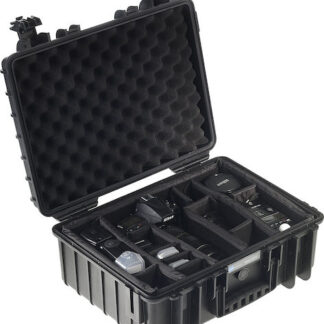 B&W Outdoor Case Type 4000 yellow with padded divider set