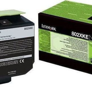 Lexmark 802X Γνήσιο Toner Laser Εκτυπωτή Κυανό 4000 Σελίδων (80C2XCE)