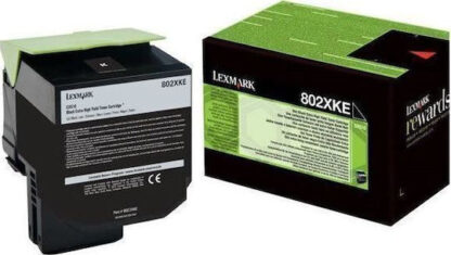 Lexmark 80C2XKE 8K Γνήσιο Toner Laser Εκτυπωτή Μαύρο 8000 Σελίδων (80C2XKE)