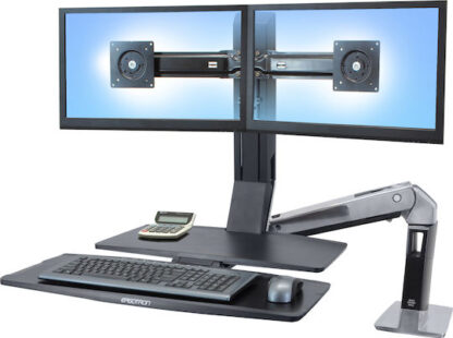 Ergotron WorkFit-A Dual Monitor with Worksurface+