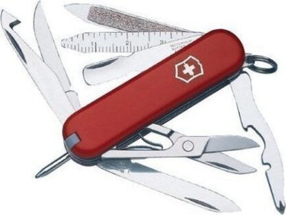 Victorinox Minichamp Ελβετικός Σουγιάς Κόκκινος με Λάμα από Ανοξείδωτο Ατσάλι σε Θήκη Κωδικός: 0.6385