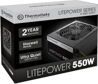 Thermaltake Litepower 550W Μαύρο Τροφοδοτικό Υπολογιστή Full Wired