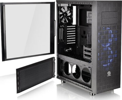 Thermaltake Core X71 Tempered Glass Edition Gaming Full Tower Κουτί Υπολογιστή με Πλαϊνό Παράθυρο Μαύρο