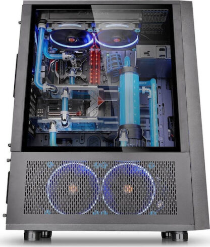 Thermaltake Core X71 Tempered Glass Edition Gaming Full Tower Κουτί Υπολογιστή με Πλαϊνό Παράθυρο Μαύρο