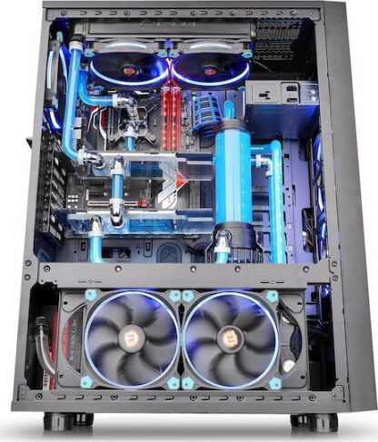 Thermaltake Core X71 Tempered Glass Edition Gaming Full Tower Κουτί Υπολογιστή με Πλαϊνό Παράθυρο Μαύρο