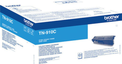 Brother TN-910C Γνήσιο Toner Laser Εκτυπωτή Κυανό 9000 Σελίδων (TN-910C)