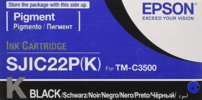 Epson SJIC22P Γνήσιο Μελάνι Εκτυπωτή InkJet Μαύρο (C33S020601)