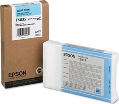 Epson T6035 Γνήσιο Μελάνι Εκτυπωτή InkJet Ανοιχτό Κυανό (C13T603500)