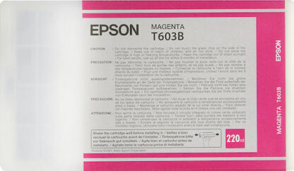 Epson ink cartridge magenta T 603  220 ml             T 603B