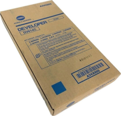 Konica Minolta DV-614C Γνήσιο Developer Unit Laser Εκτυπωτή Κυανό (A3VX900)
