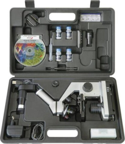 Bresser Junior Set Βιολογικό Μικροσκόπιο USB Εκπαιδευτικό Μονόφθαλμο 40-1024x Κωδικός: 8855000