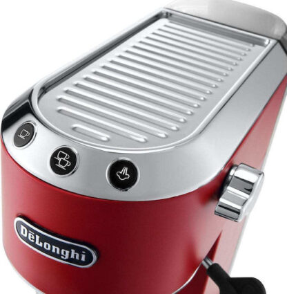 De'Longhi Dedica Pump Μηχανή Espresso 1300W Πίεσης 15bar Κόκκινη