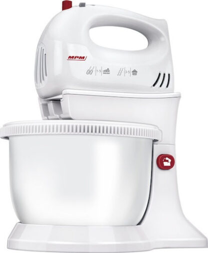 MPM Μίξερ με Πλαστικό Κάδο 3.4lt Λευκό 650W Κωδικός: MMR-16Z