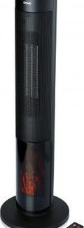 Domo Heating Tower with Chimney effect black Schwarz (DO7345H)