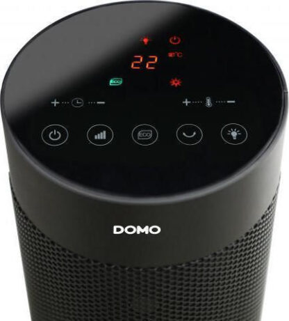 Domo Heating Tower with Chimney effect black Schwarz (DO7345H)