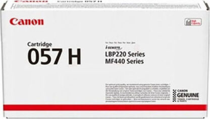 Canon 057H Γνήσιο Toner Laser Εκτυπωτή Μαύρο High Capacity 10000 Σελίδων (3010C002)
