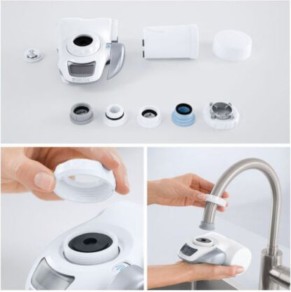 Brita On Tap New Φίλτρο Νερού Βρύσης Λευκό Κοκκώδης Ενεργός Άνθρακας / Μεμβράνες Κοίλων Ινών 1 μm
