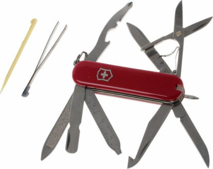 Victorinox Minichamp Ελβετικός Σουγιάς Κόκκινος με Λάμα από Ανοξείδωτο Ατσάλι σε Θήκη Κωδικός: 0.6385