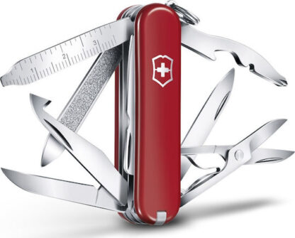 Victorinox Minichamp Ελβετικός Σουγιάς Κόκκινος με Λάμα από Ανοξείδωτο Ατσάλι σε Θήκη Κωδικός: 0.6385