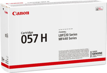 Canon 057H Γνήσιο Toner Laser Εκτυπωτή Μαύρο High Capacity 10000 Σελίδων (3010C002)
