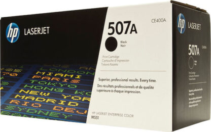 HP 507A Γνήσιο Toner Laser Εκτυπωτή Μαύρο 5500 Σελίδων (CE400A)