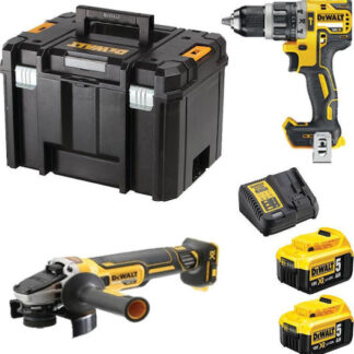Dewalt Σετ Κρουστικό Δραπανοκατσάβιδο & Παλμικό Κατσαβίδι 18V με 2 Μπαταρίες 2Ah και Θήκη Κωδικός: DCK2060D2T