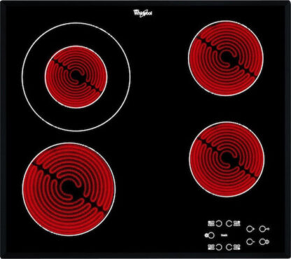 Whirlpool AKT 8130 BA hob Black Built-in Ceramic 4 zone(s)