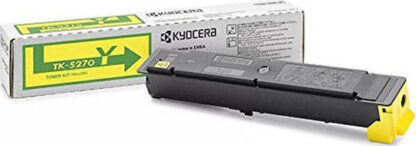 Kyocera TK-5270Y Γνήσιο Toner Laser Εκτυπωτή Κίτρινο 6000 Σελίδων (1T02TVANL0)