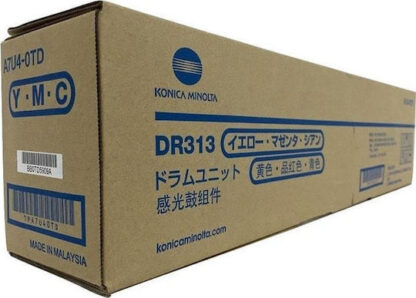 Konica Minolta DR-313 Γνήσιο Drum Laser Εκτυπωτή Κυανό/Κίτρινο/Ματζέντα 75000 Σελίδων (A7U40TD)