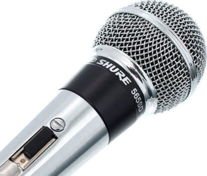 Shure 565SD Δυναμικό Μικρόφωνο XLR Χειρός για Φωνητικά σε Ασημί Χρώμα