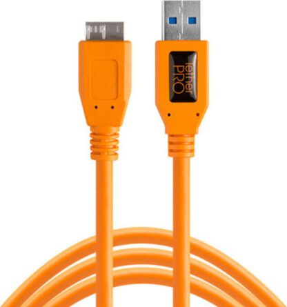 Tether Tools Regular USB 3.0 to micro USB Cable Πορτοκαλί 4.6m (CU5454)