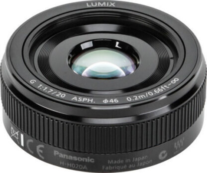 Panasonic Crop Φωτογραφικός Φακός Lumix G 20mm f/1.7 II ASPH Standard / Pancake για Micro Four Thirds (MFT) Mount Μαύρος
