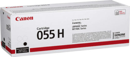 Canon 055H Γνήσιο Toner Laser Εκτυπωτή Μαύρο High Capacity 7600 Σελίδων (3020C002)