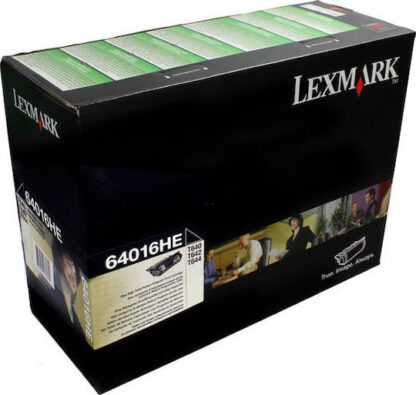 Lexmark 64016HE Γνήσιο Toner Laser Εκτυπωτή Μαύρο High Capacity 21000 Σελίδων