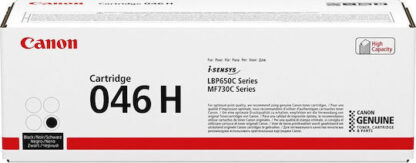 Canon 046H Γνήσιο Toner Laser Εκτυπωτή Μαύρο High Capacity 6300 Σελίδων (1254C002)
