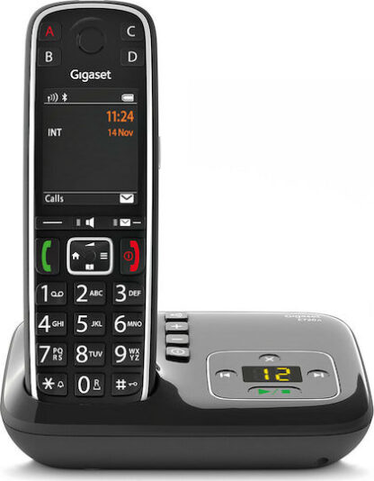 Gigaset E720A Ασύρματο Τηλέφωνο με Ελληνικό Μενού Μαύρο