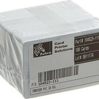Zebra Premier Pvc Blank White Cards 30 Mil Κωδικός: 104523-111