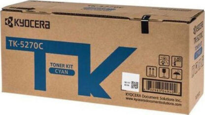 Kyocera TK-5270C Γνήσιο Toner Laser Εκτυπωτή Κυανό 6000 Σελίδων (1T02TVCNL0)