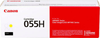 Canon 055H Γνήσιο Toner Laser Εκτυπωτή Κίτρινο High Capacity 5900 Σελίδων (3017C002)