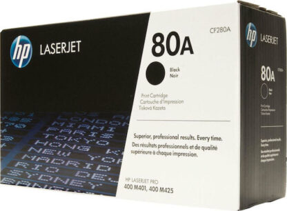 HP 80A Γνήσιο Toner Laser Εκτυπωτή Μαύρο 2700 Σελίδων (CF280A)