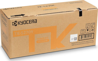 Kyocera TK-5270Y Γνήσιο Toner Laser Εκτυπωτή Κίτρινο 6000 Σελίδων (1T02TVANL0)