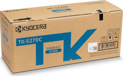 Kyocera TK-5270C Γνήσιο Toner Laser Εκτυπωτή Κυανό 6000 Σελίδων (1T02TVCNL0)