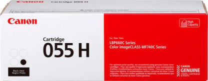 Canon 055H Γνήσιο Toner Laser Εκτυπωτή Μαύρο High Capacity 7600 Σελίδων (3020C002)