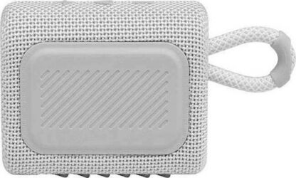 JBL Go 3 Αδιάβροχο Ηχείο Bluetooth 4.2W με Διάρκεια Μπαταρίας έως 5 ώρες Λευκό